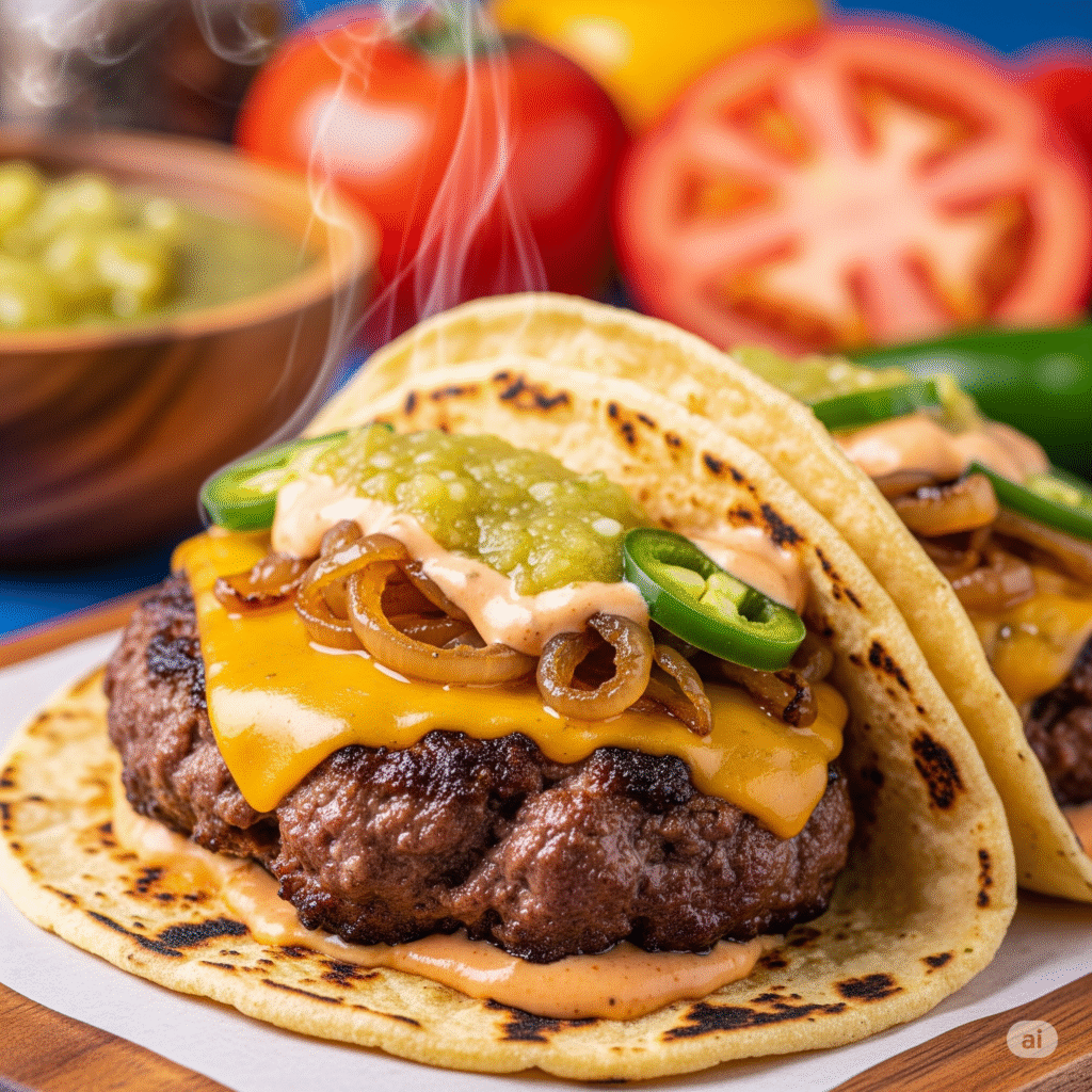 Smash Burger Tacos homemade