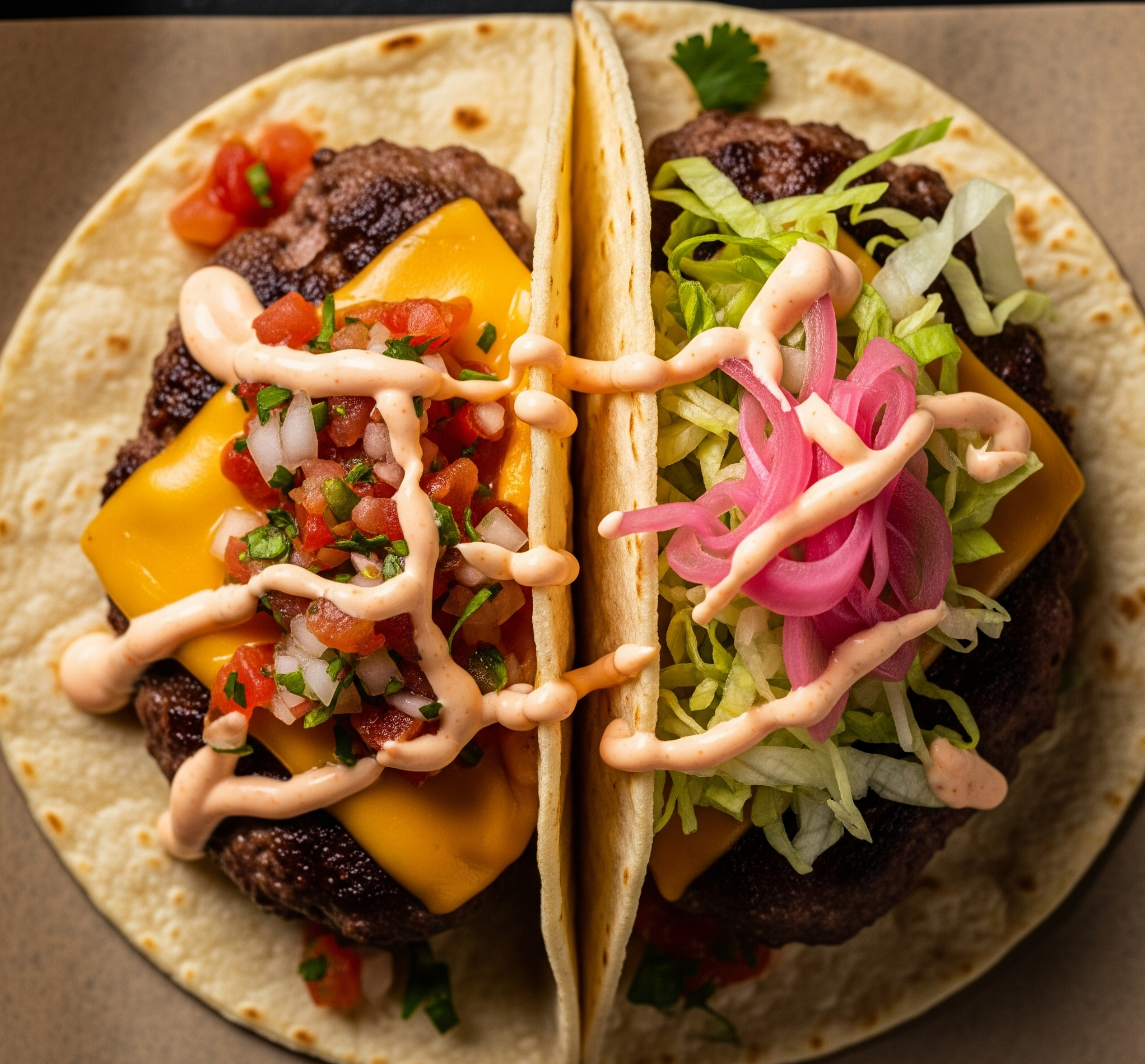10 Minites to Make Smash Burger Tacos Recipe