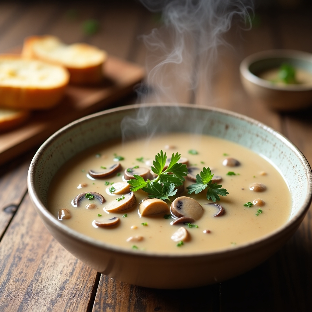 Low-FODMAP Cream of Mushroom Soup (Gut-Friendly, Dairy-Free Option)