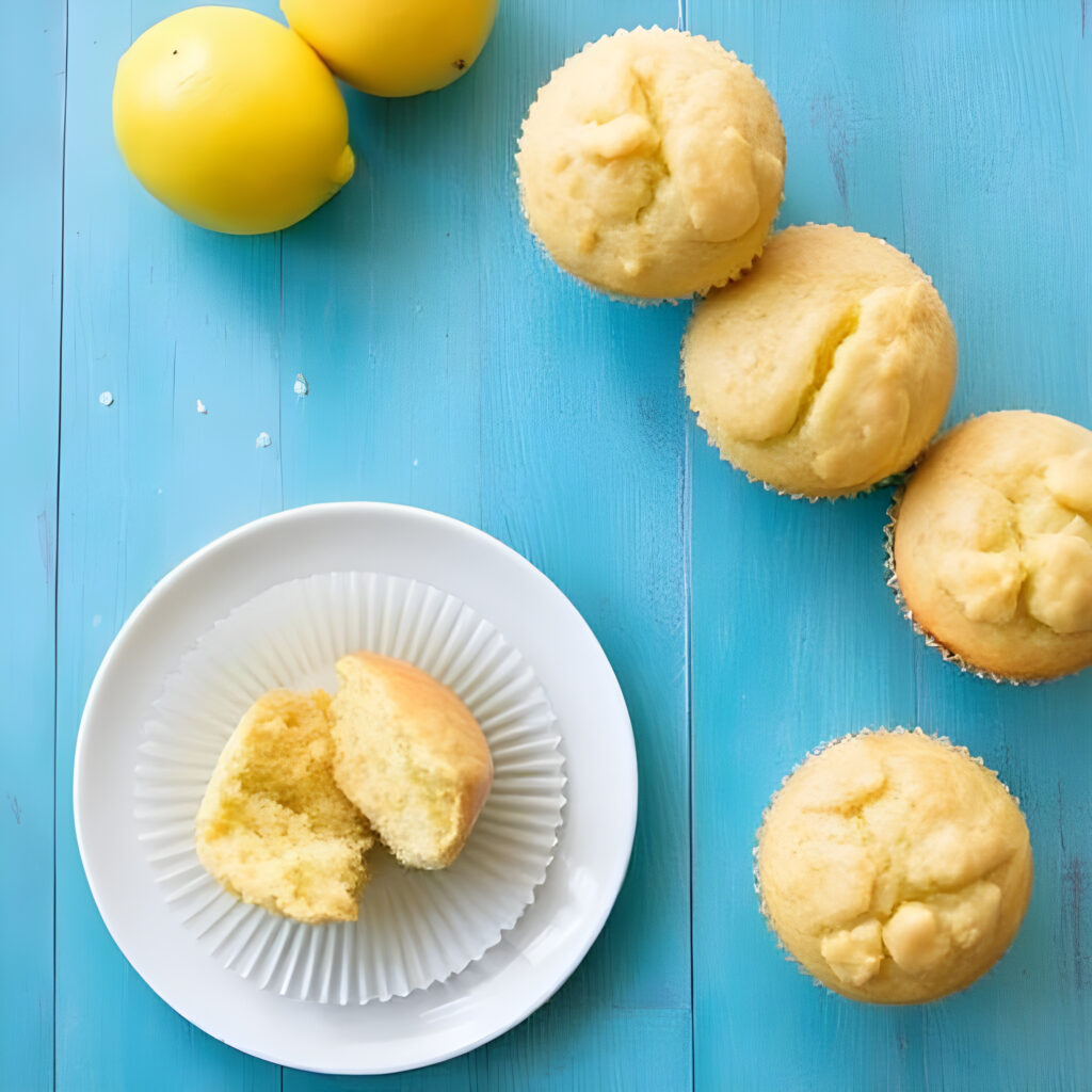 Lemon Muffins with Lemon Drizzle