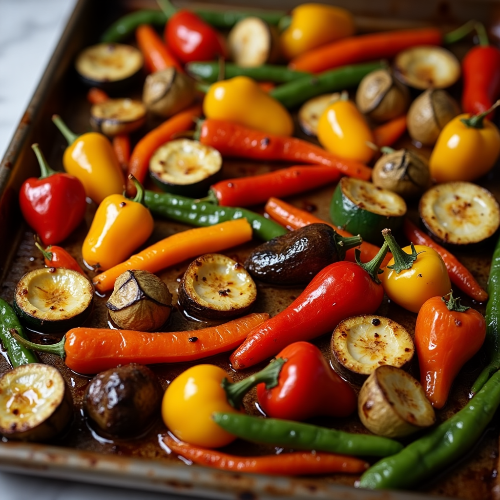 somudro A colorful medley of roasted low FODMAP vegetables f24ddf60 8c08 49db 9845 dbc07bc646aa