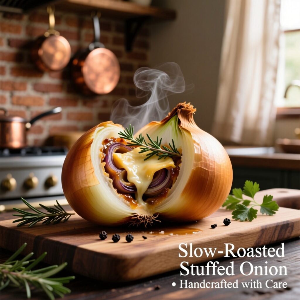 Slow Roasted Stuffed Onion 1