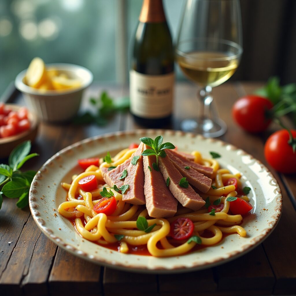 tuna mornay pasta maccarony